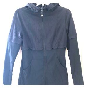 Lululemon hooded zip up black
